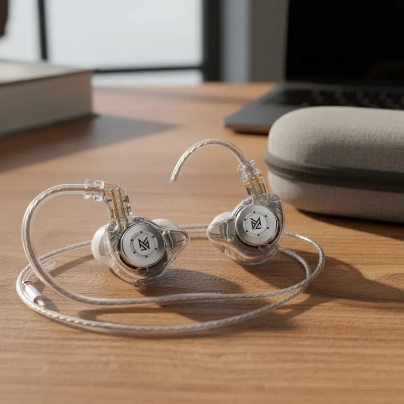 AUDÍFONOS KZ EDX PRO-MIC TRANSPARENTE - 6