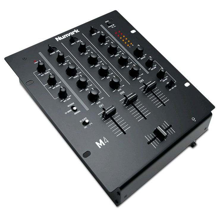 MEZCLADOR SCRATCH DE 3 CANALES PARA DJS M4 BLACK - NUMARK - 2