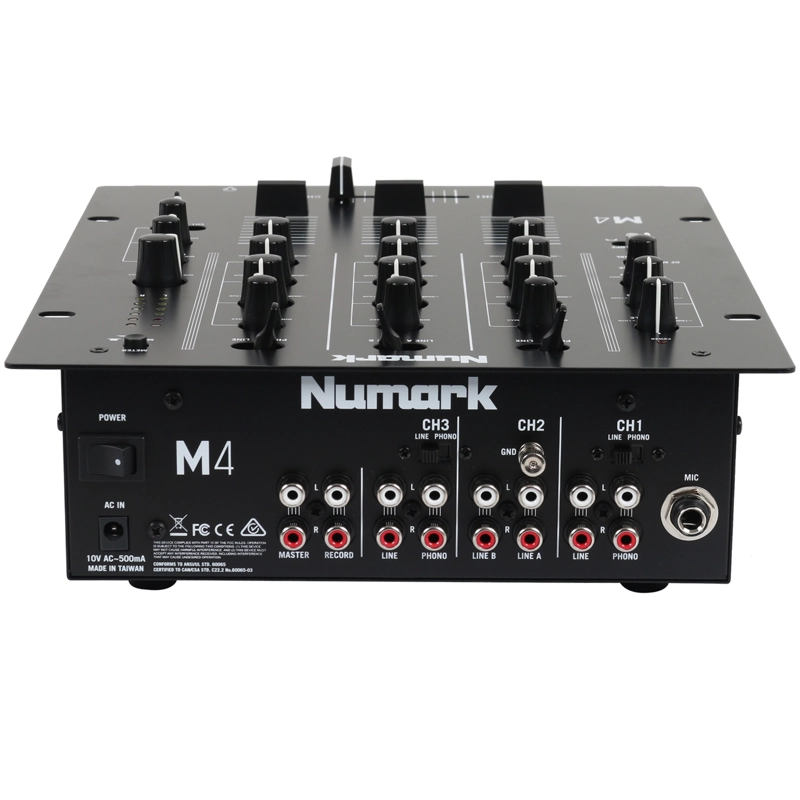 MEZCLADOR SCRATCH DE 3 CANALES PARA DJS M4 BLACK - NUMARK - 3
