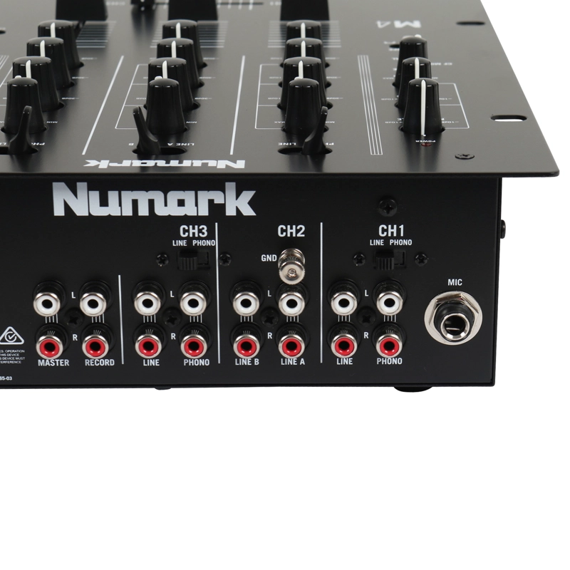 MEZCLADOR SCRATCH DE 3 CANALES PARA DJS M4 BLACK - NUMARK - 4