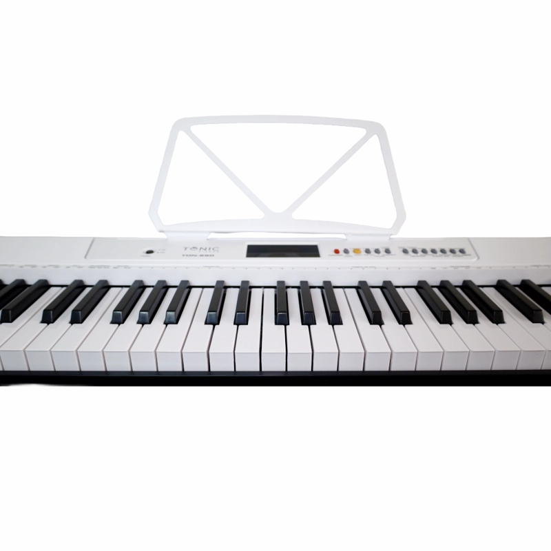 FULL PACK TECLADO TONIC 61 TECLAS + STAND + SILLA + AUD. TON-650 WH - 3