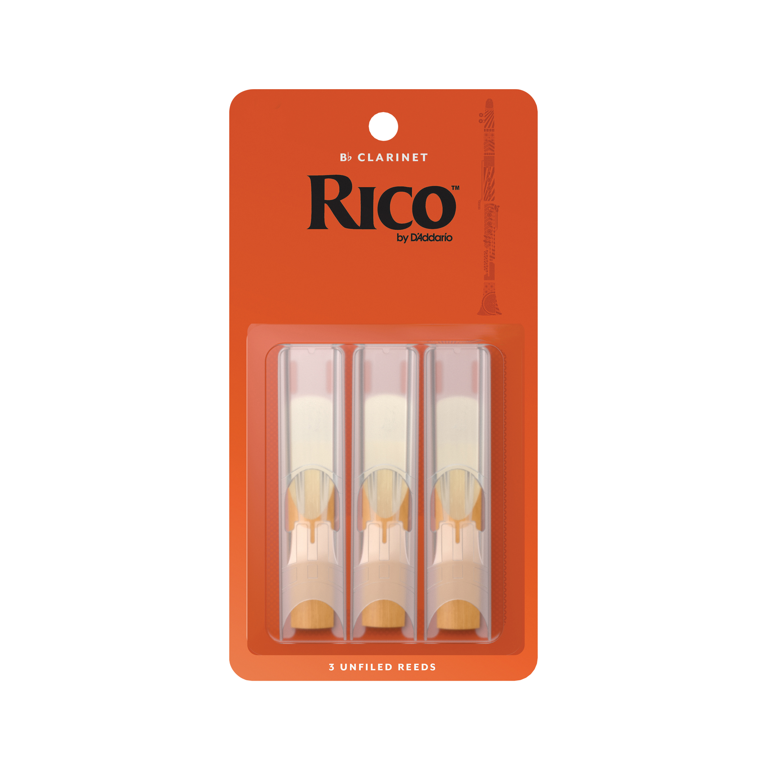 CAÑA DADDARIO CLARINETE BB 2.5 PACK 3 RICO RCA0325 - 1
