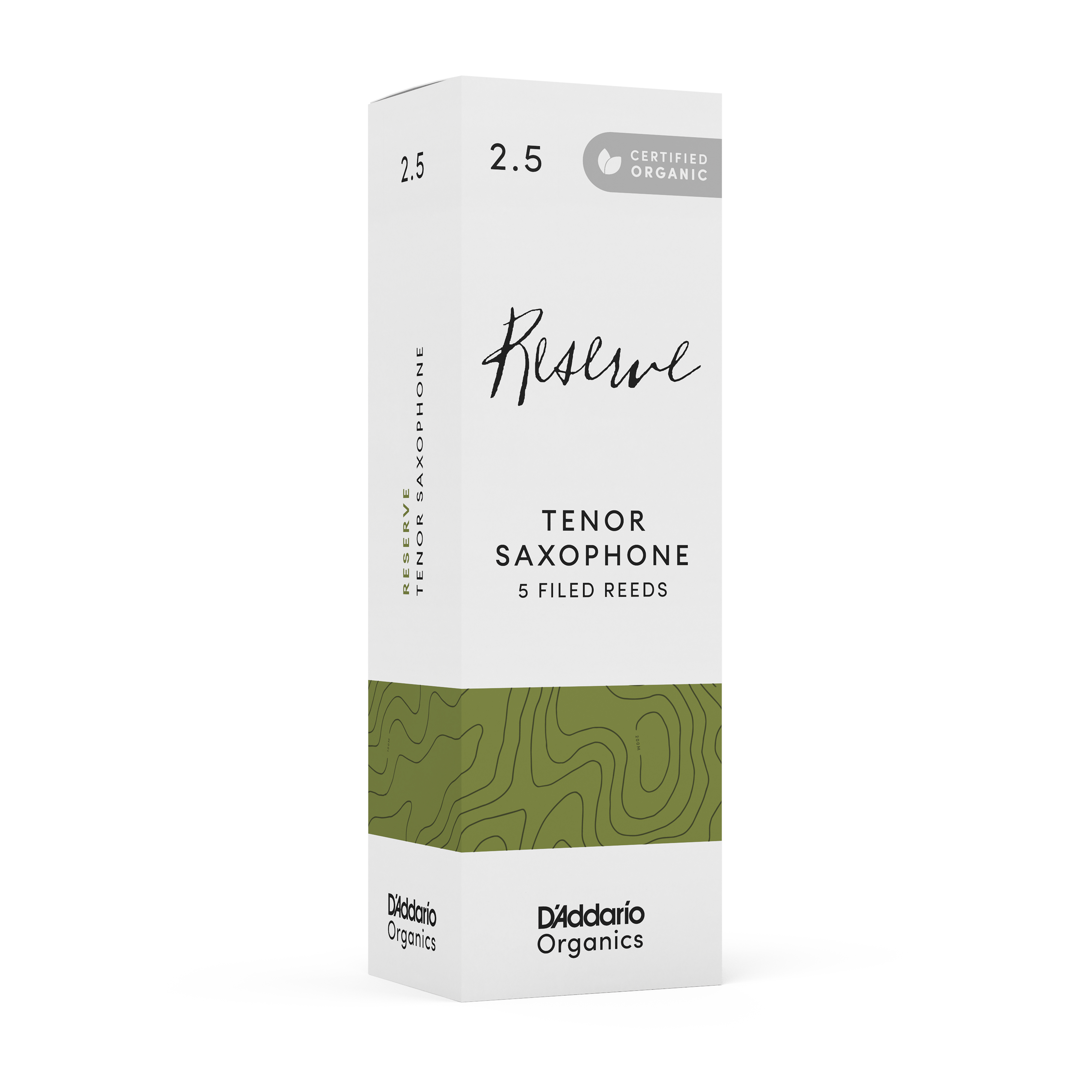 CAÑA DADDARIO SAXO TENOR 2.5 ORGANIC RESERVE PACK 5 ODKR0525 - 5