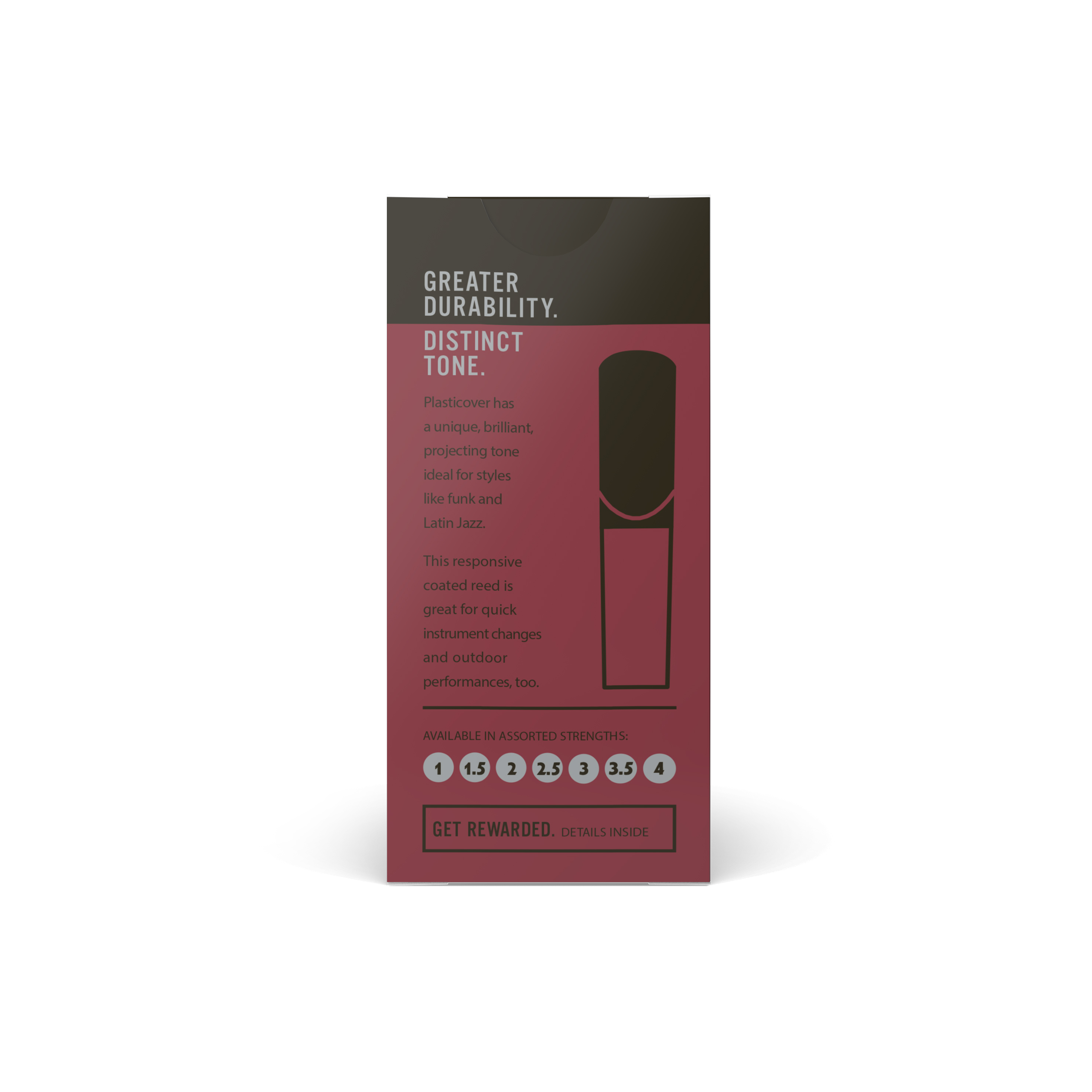 CAÑA DADDARIO CLARINETE BB 2.5 PLÁSTICOVER PACK 5 RRP05BCL250 - 3