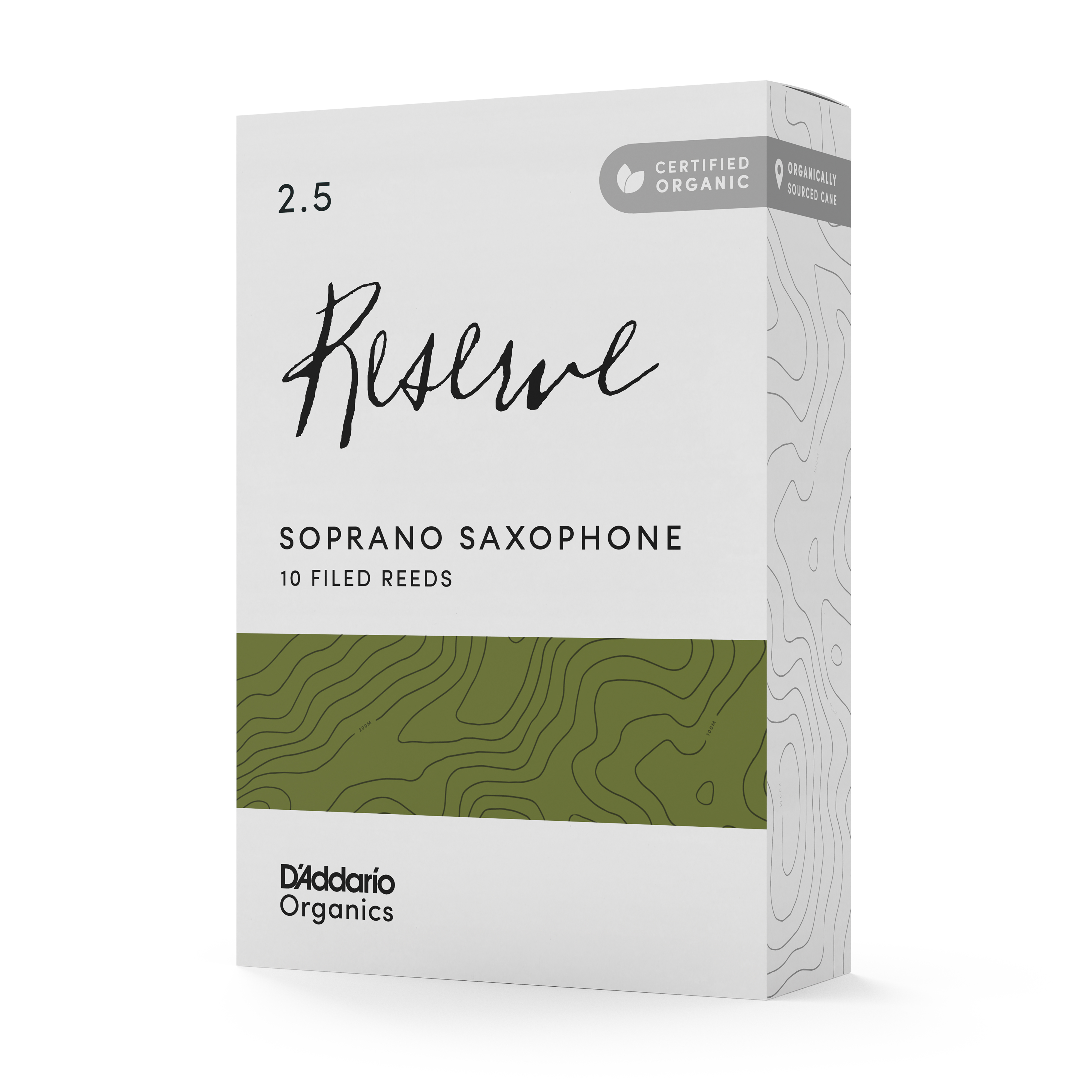 CAÑA DADDARIO SAXO SOPRANO 2.5 ORGANIC RESERVE PACK 10 ODIR1025 - 2
