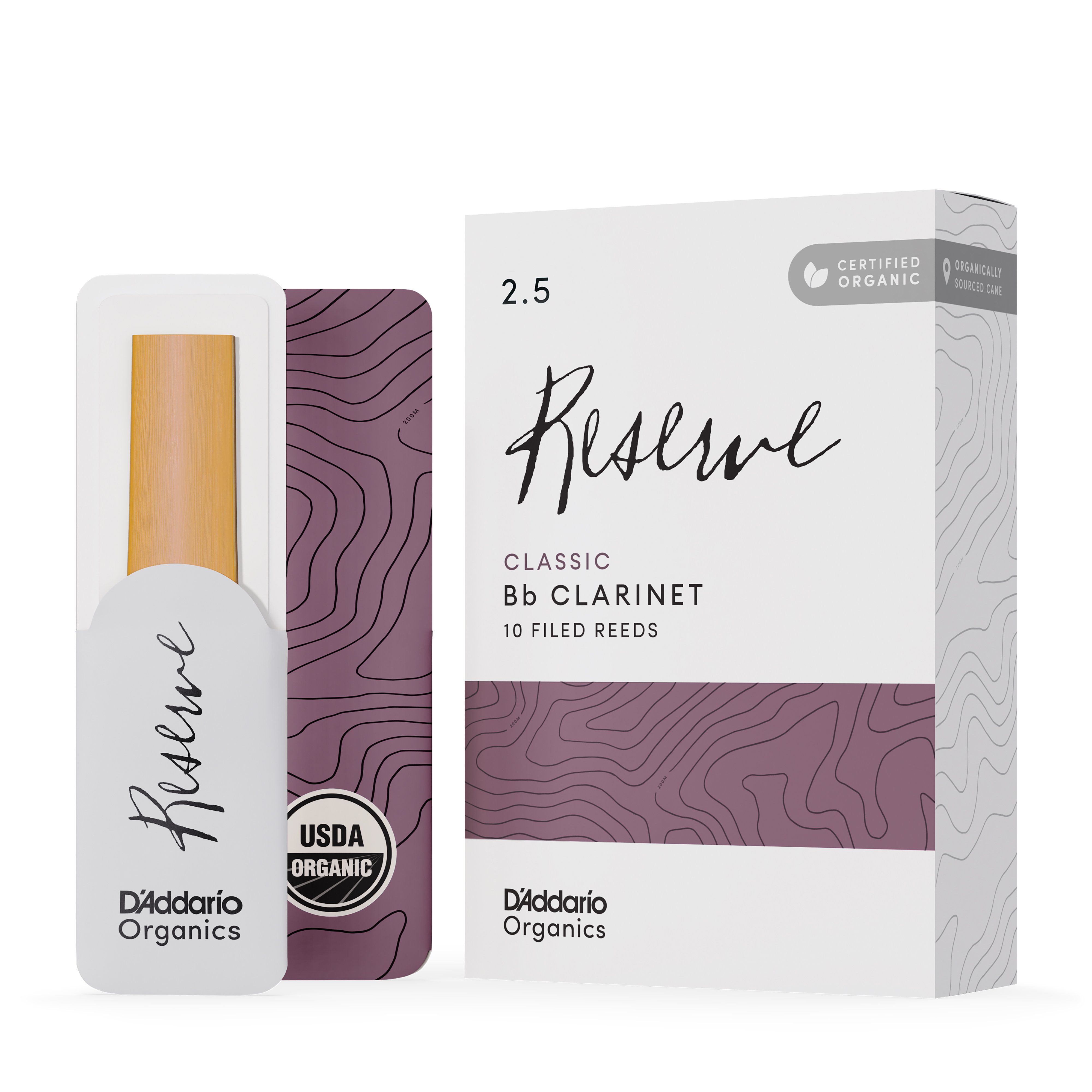 CAÑA DADDARIO CLARINETE BB 2.5 ORGANIC RESERVE PACK 10 ODCT1025 - 1