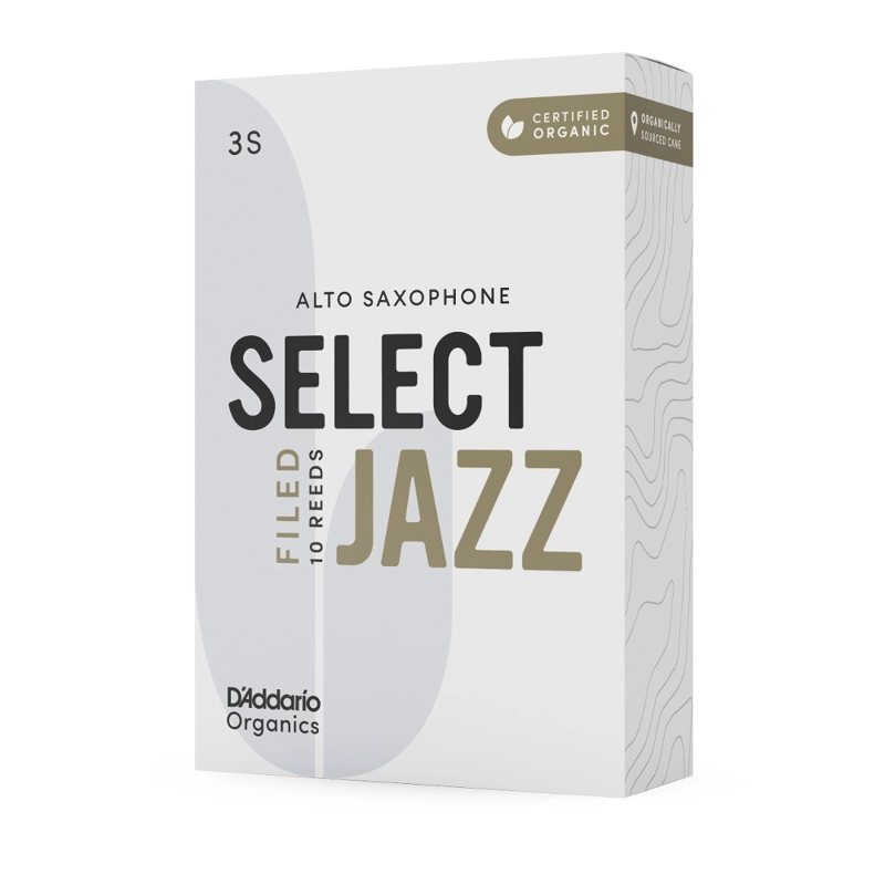 CAÑA DADDARIO SIN LIMAR SAXO ALTO 3S ORGANIC SELECT JAZZ PACK 10 ORSF10ASX3S - 2