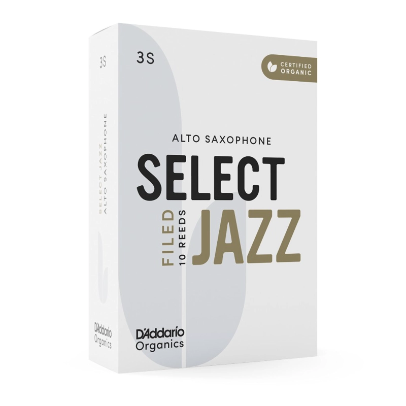 CAÑA DADDARIO SIN LIMAR SAXO ALTO 3S ORGANIC SELECT JAZZ PACK 10 ORSF10ASX3S - 5