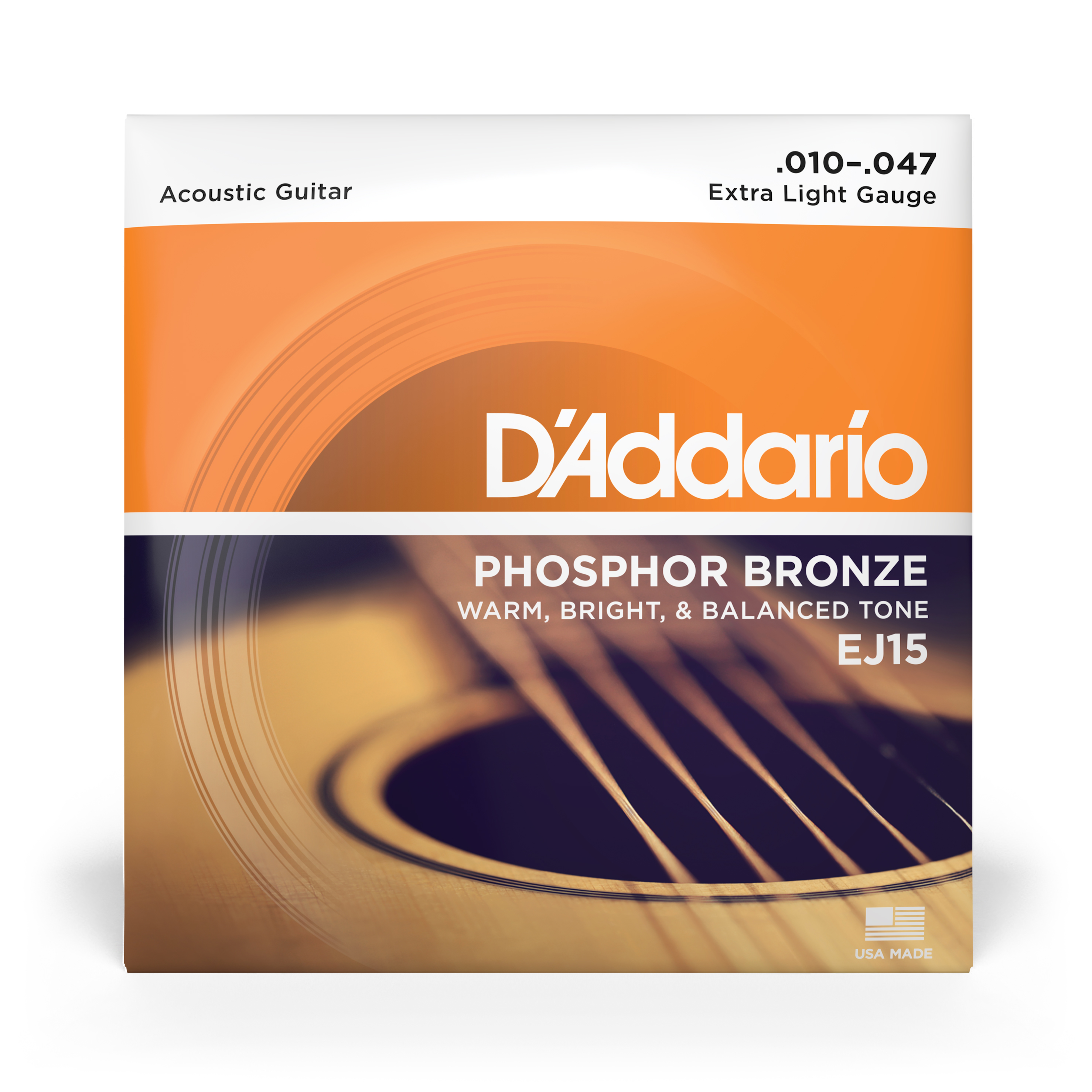 SET CUERDAS DADDARIO GUITARRA FÓSFORO BRONZE 10-47 EJ15 - 2