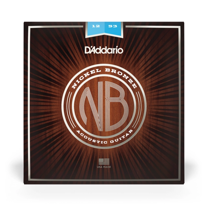 SET CUERDAS GUITARRA ACÚSTICA DADDARIO BRONZE 12-53 NB1253 - 2