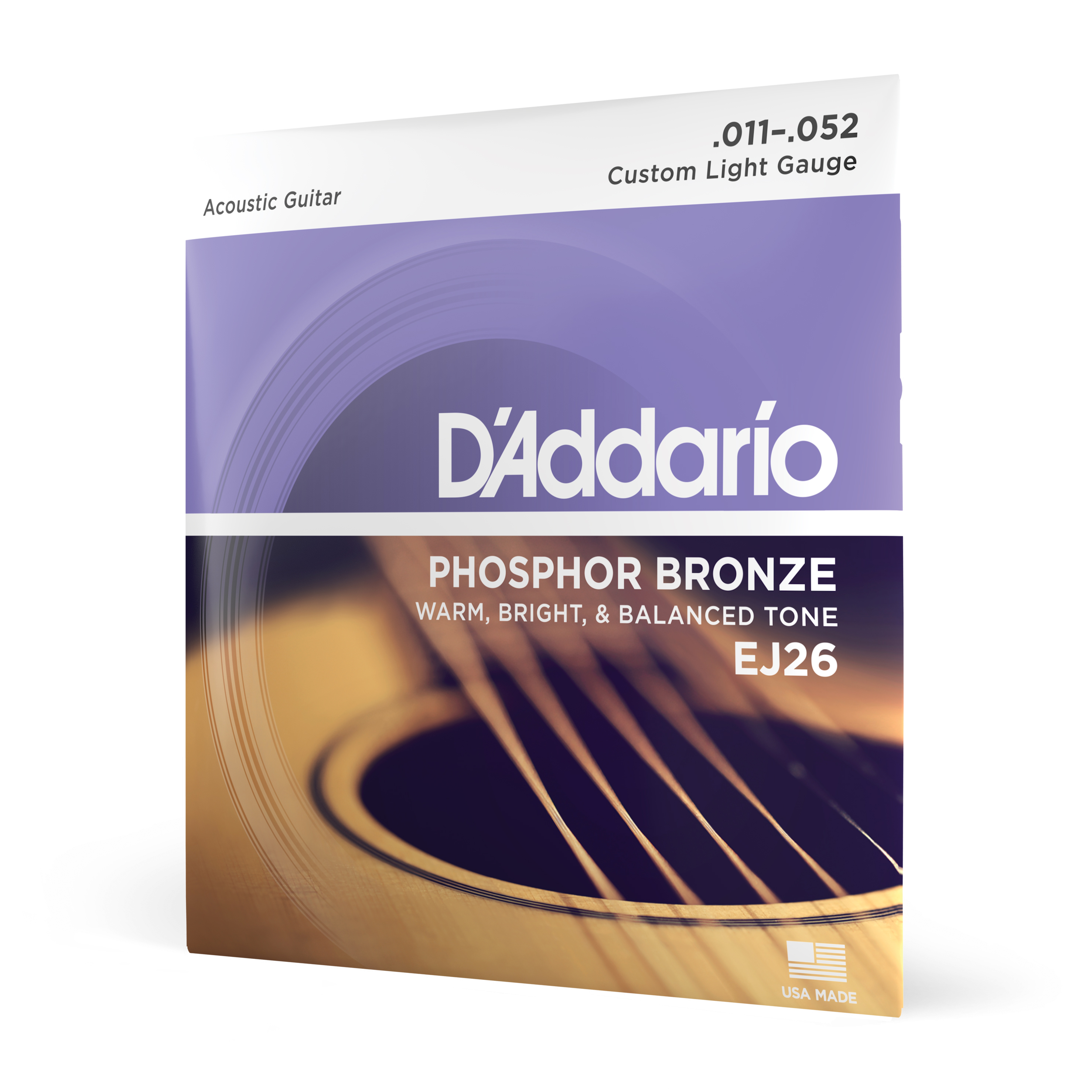 SET CUERDAS GUITARRA ACÚSTICA DADDARIO 11-52 EJ26 - 1