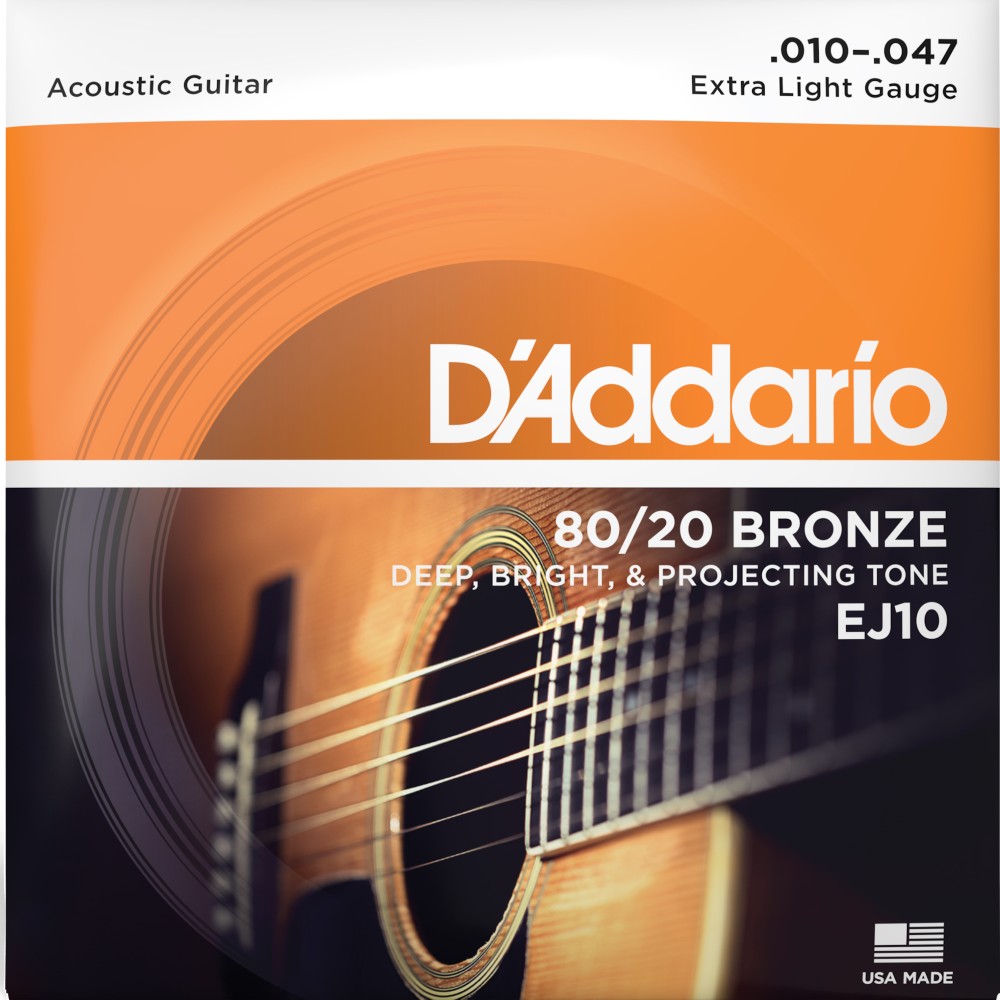 SET CUERDAS GUITARRA ACÚSTICA DADDARIO 10-47 EJ10 - 1