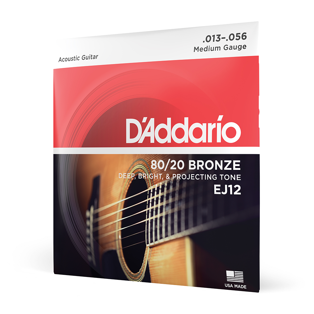 SET CUERDAS GUITARRA ACÚSTICA DADDARIO 13-56 EJ12 - 1