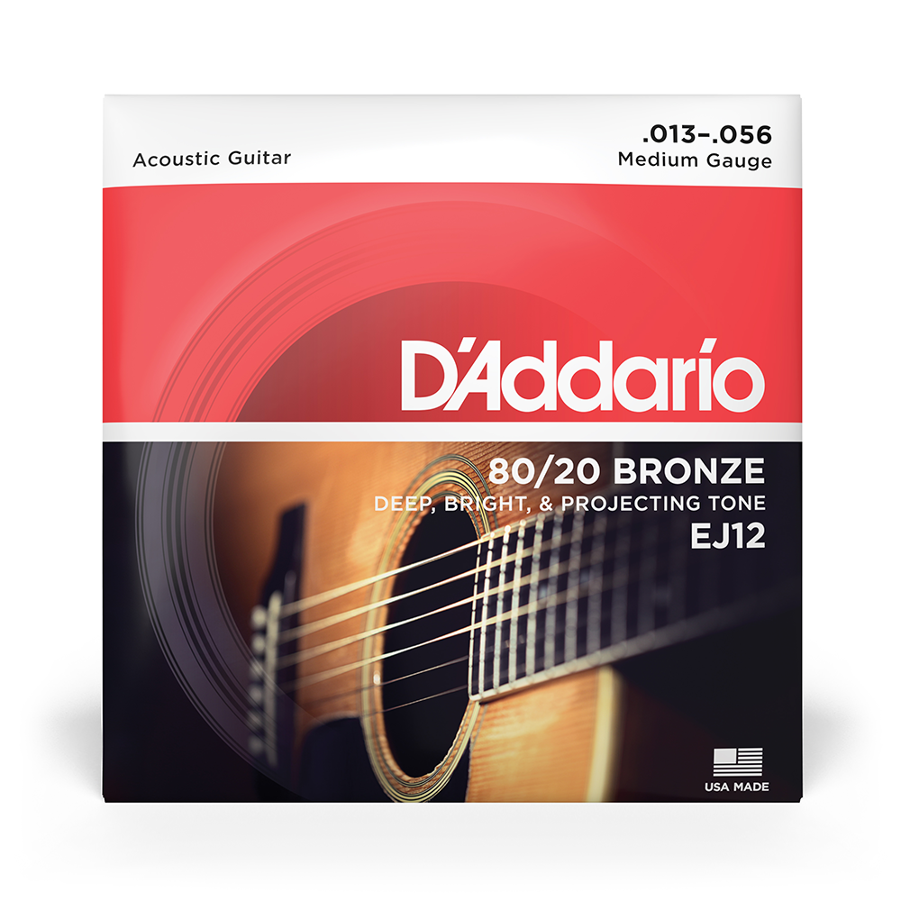 SET CUERDAS GUITARRA ACÚSTICA DADDARIO 13-56 EJ12 - 2