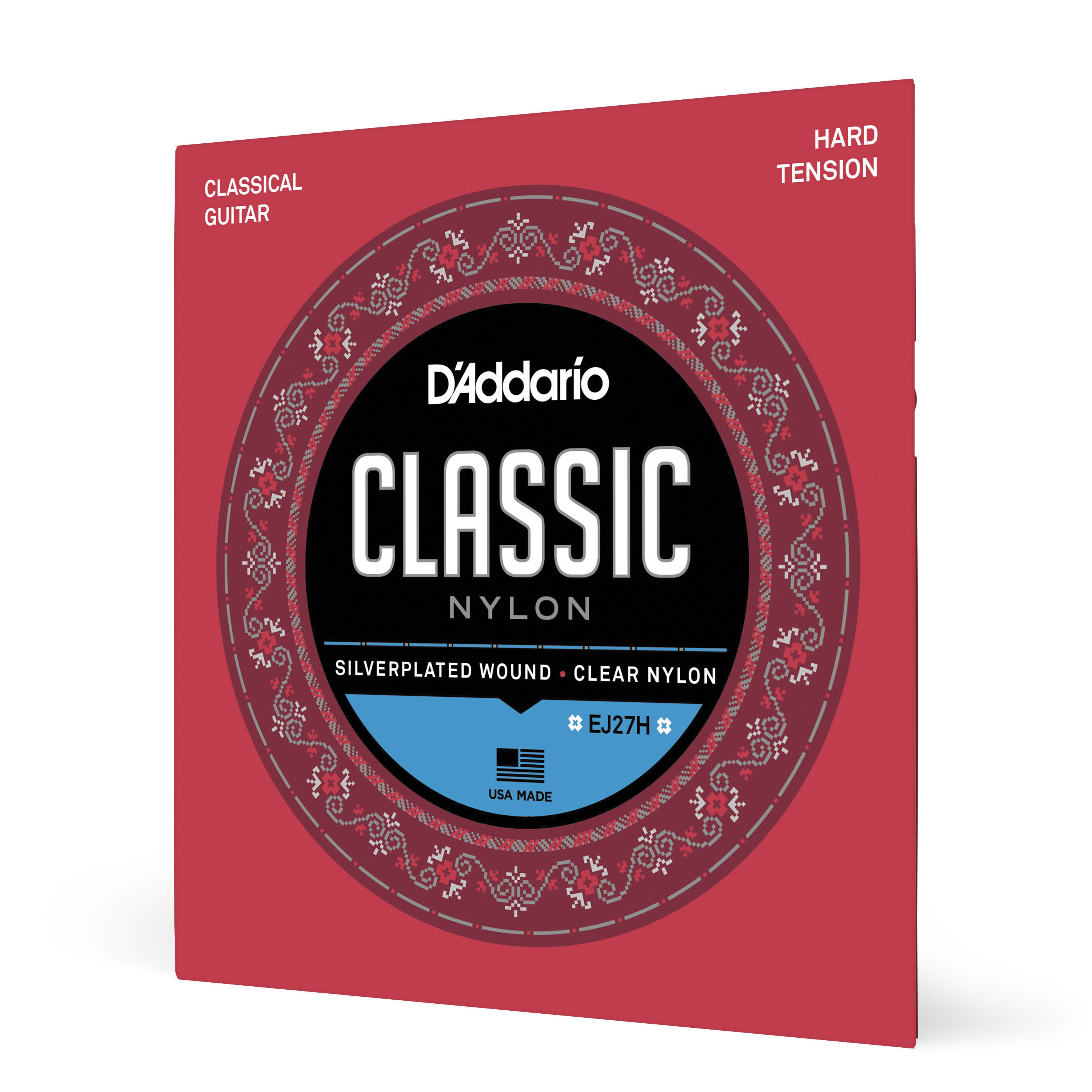 SET CUERDAS DADDARIO GUITARRA CLÁSICA EJ27H HARD TENSION - 1