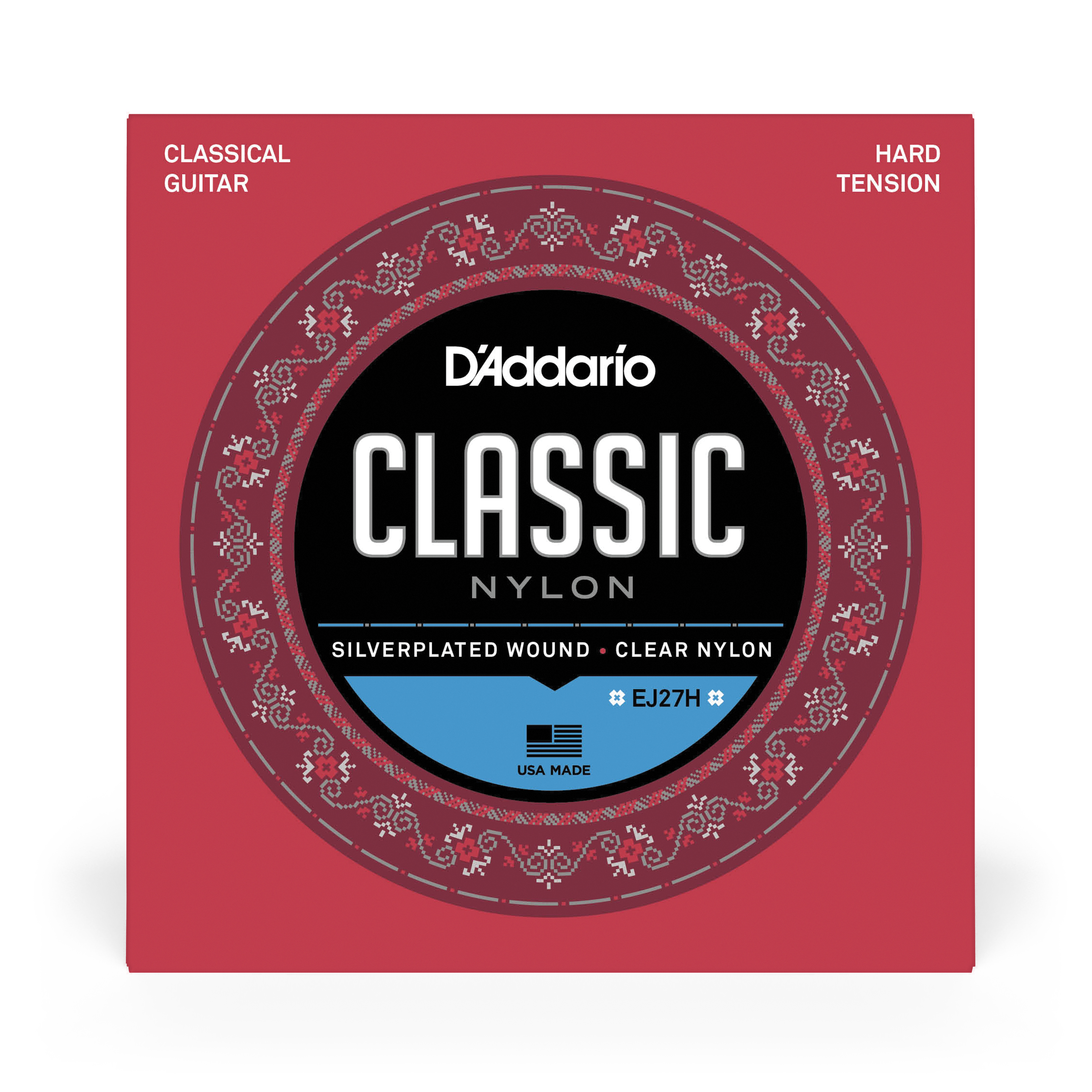 SET CUERDAS DADDARIO GUITARRA CLÁSICA EJ27H HARD TENSION - 2