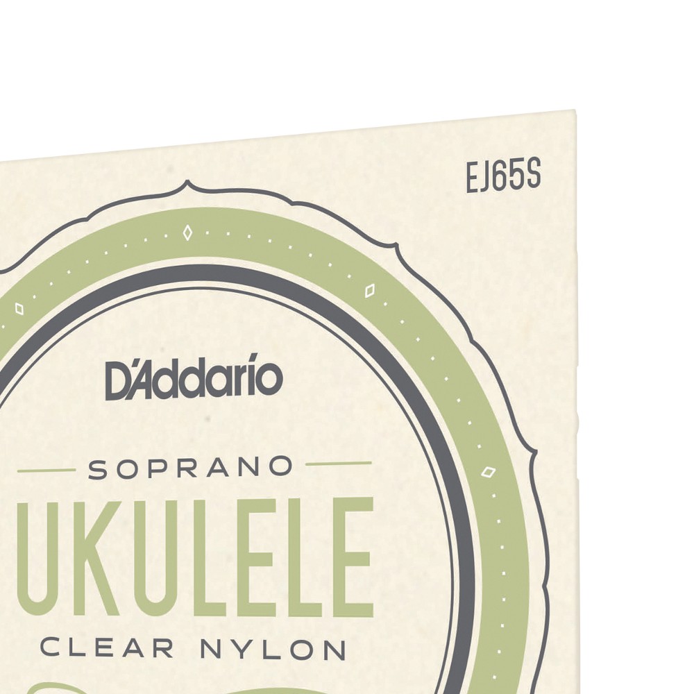SET DE CUERDAS DADDARIO UKELELE SOPRANO CLEAR EJ65S - 4