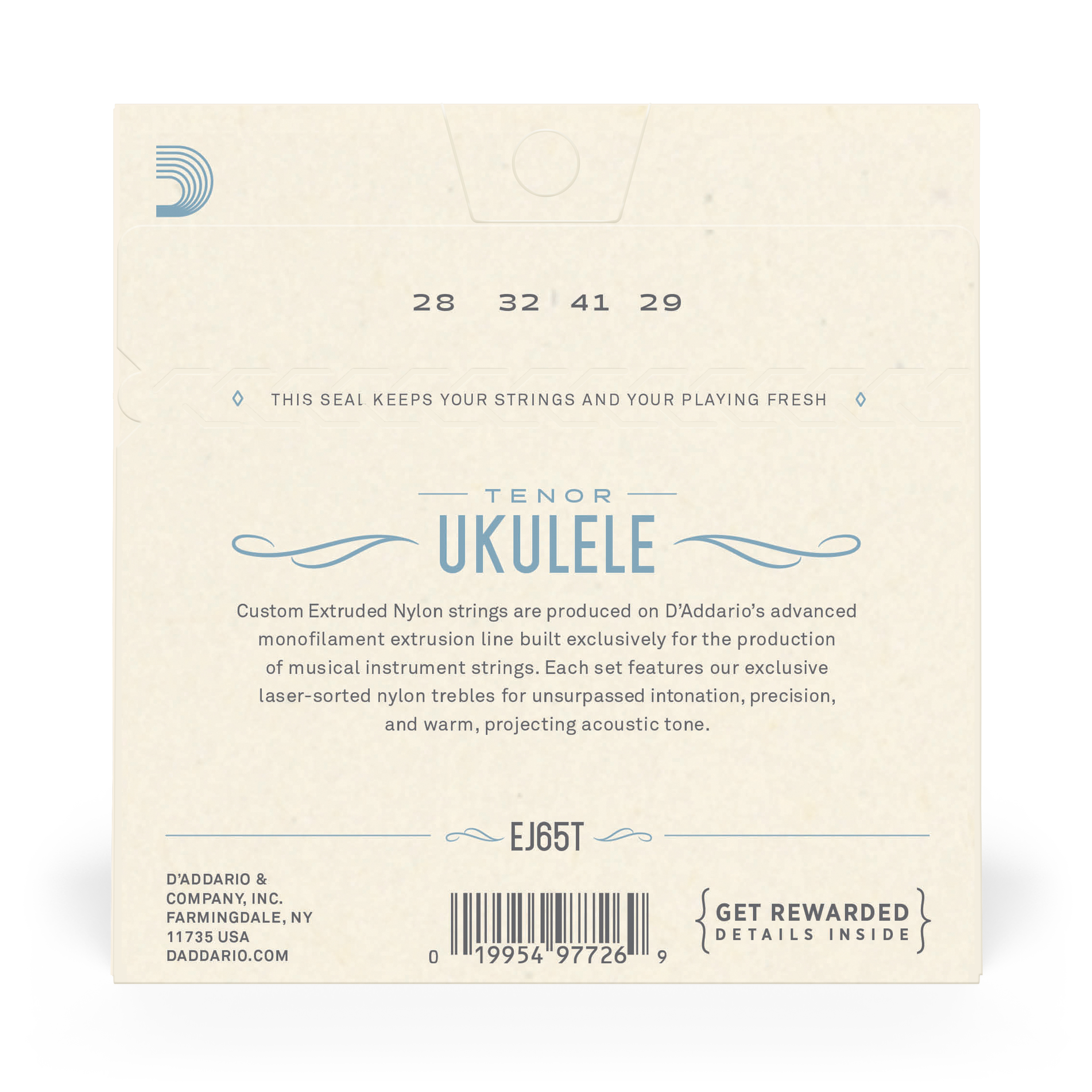 SET DE CUERDAS DADDARIO UKELELE TENOR CLEAR EJ65T - 3