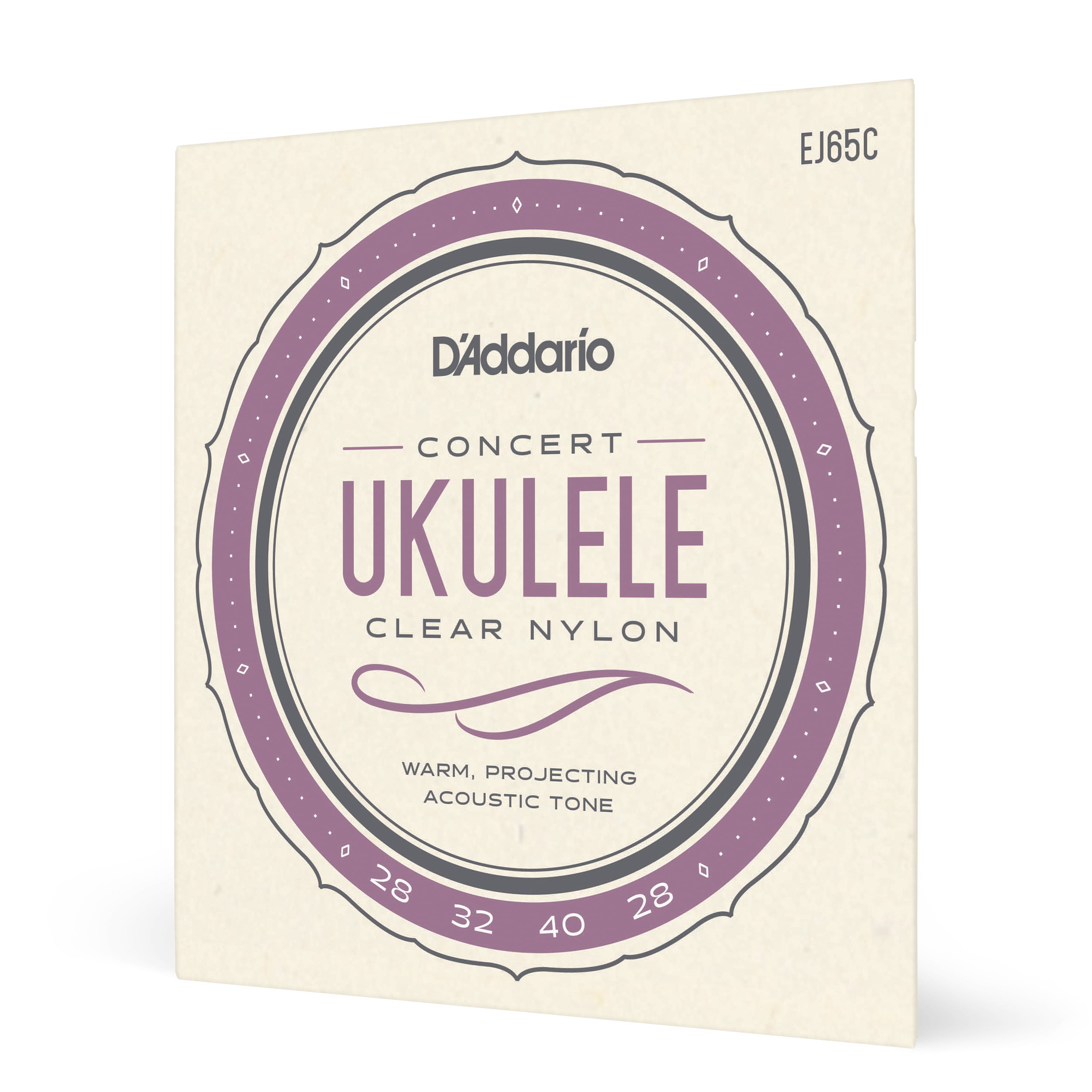 SET DE CUERDAS DADDARIO UKELELE CONCERT CLEAR EJ65C - 1