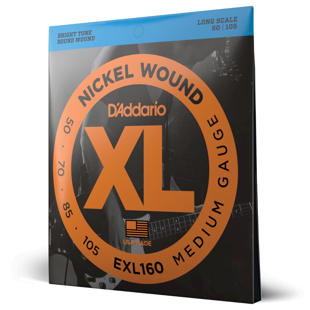 SET DE CUERDAS DADDARIO BAJO XL 50-105 LONG SCALE EXL160 - 2