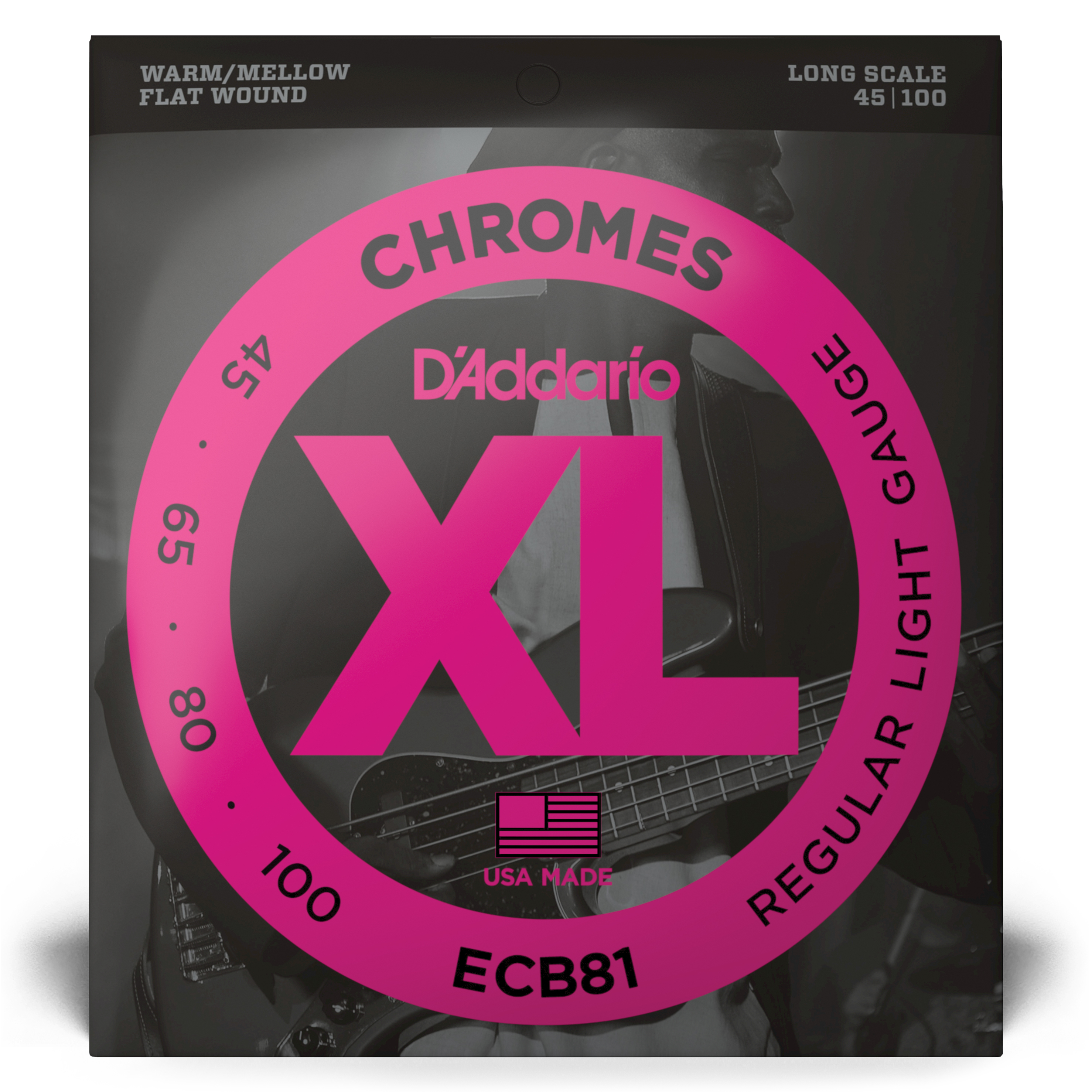 SET DE CUERDAS DADDARIO BAJO 45-100 CROMO ECB81 LONG - 2