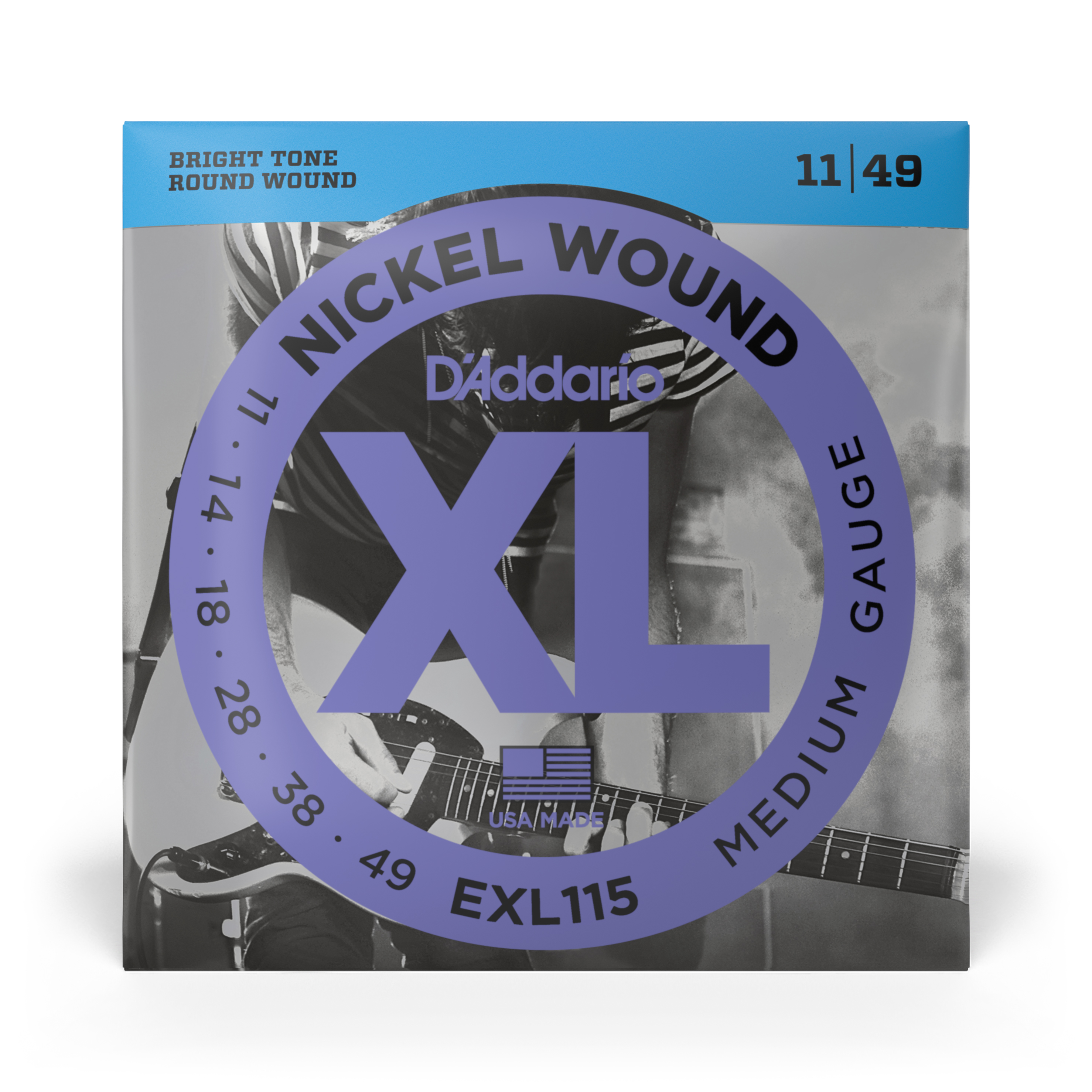 SET CUERDAS GUITARRA ELÉCTRICA DADDARIO 11-49 EXL115 - 2
