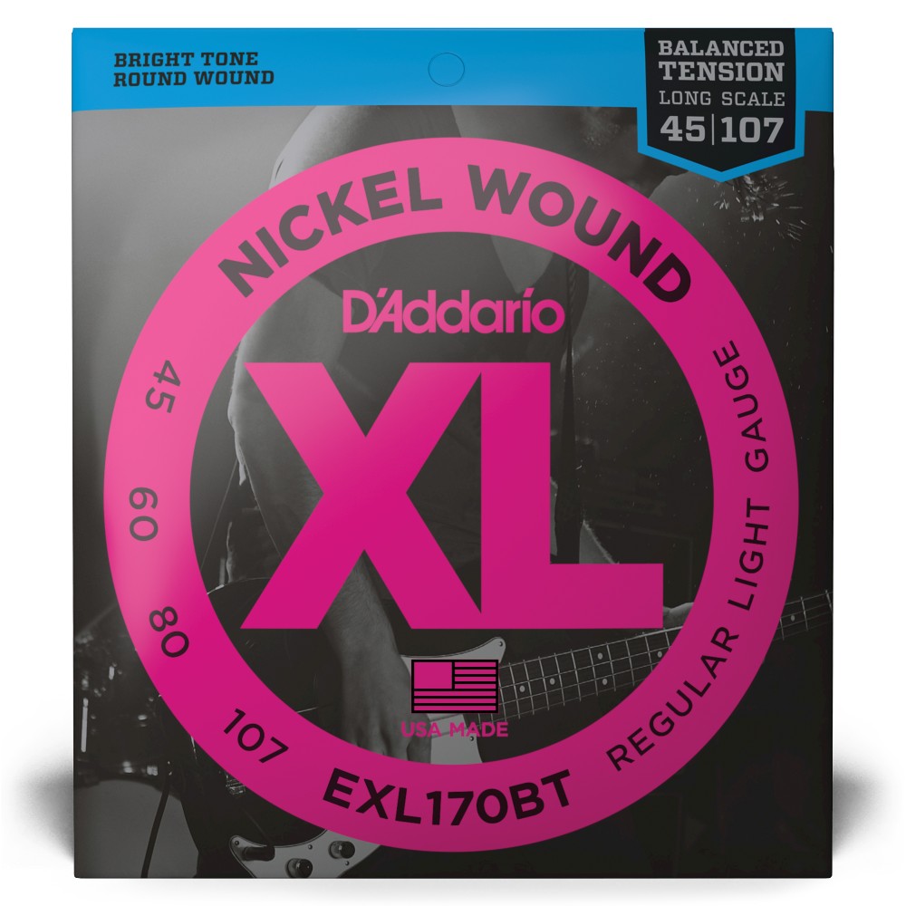 SET DE CUERDAS DADDARIO BAJO BAL XL 45-107 LONG EXL170BT - 1