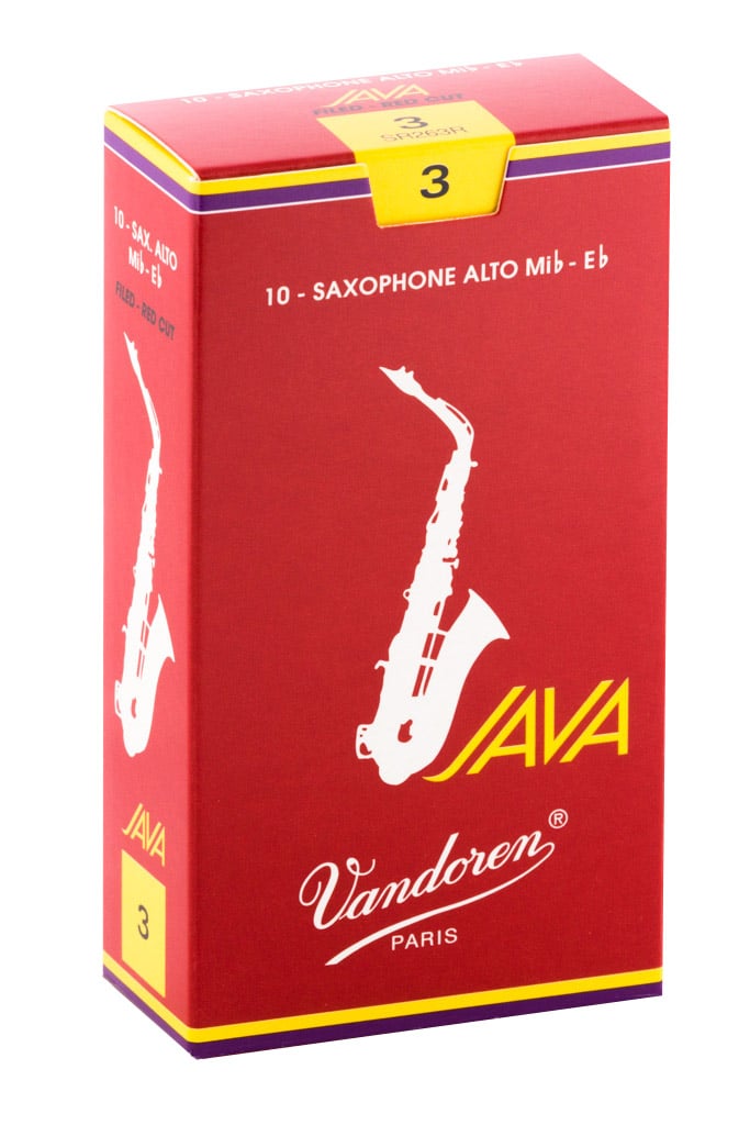 CAÑA VANDOREN CAJA SAXO ALTO JAVA RED Nº3.0 SR263R - 1