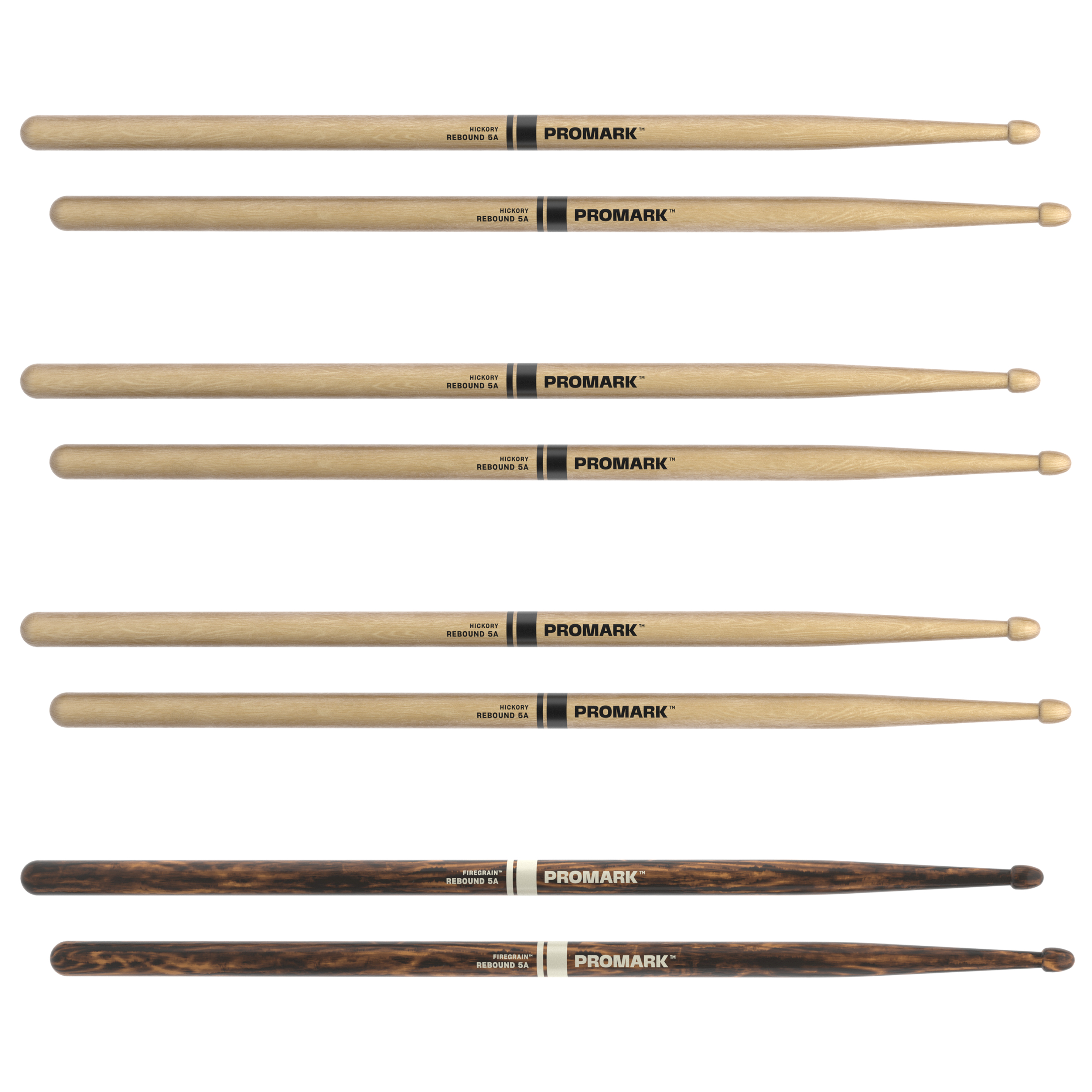 BAQUETA PROMARK 5A MADERA HICKORY FG 4P - 2