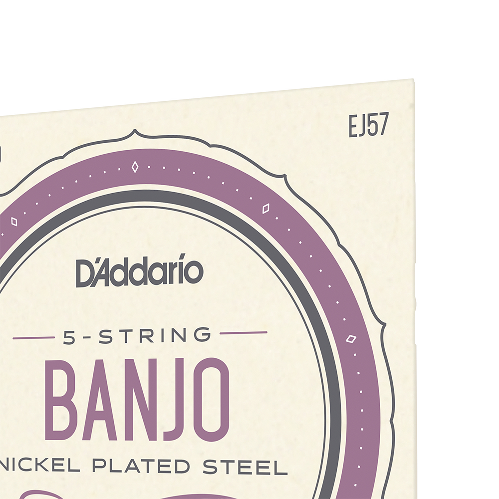SET DE CUERDAS BANJO DADDARIO NICKEL CUSTOM EJ57 MED - 4