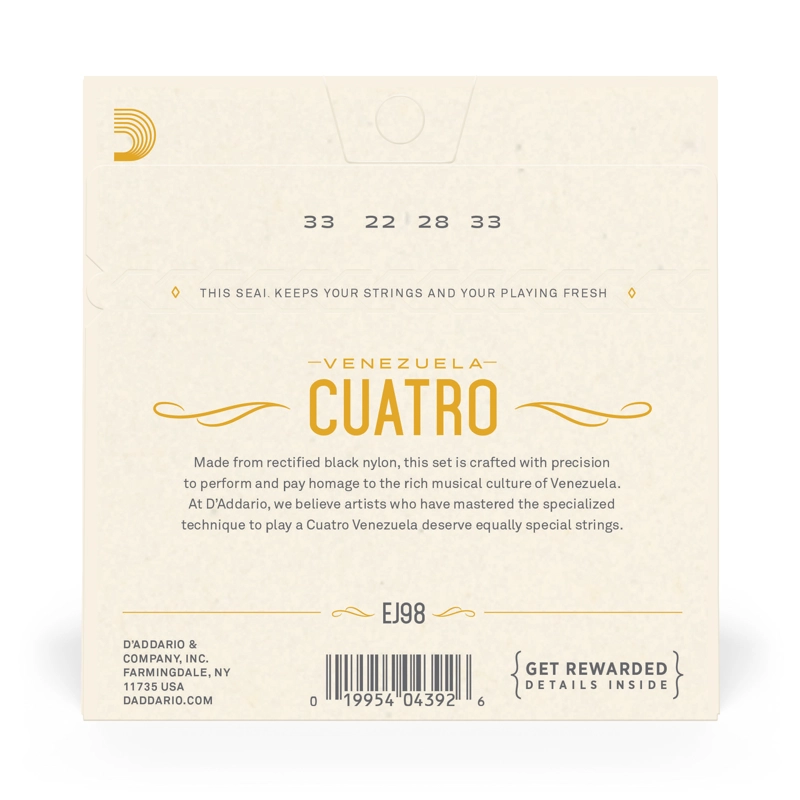 SET DE CUERDAS DADDARIO CUATRO VENEZOLANO EJ98 - 3