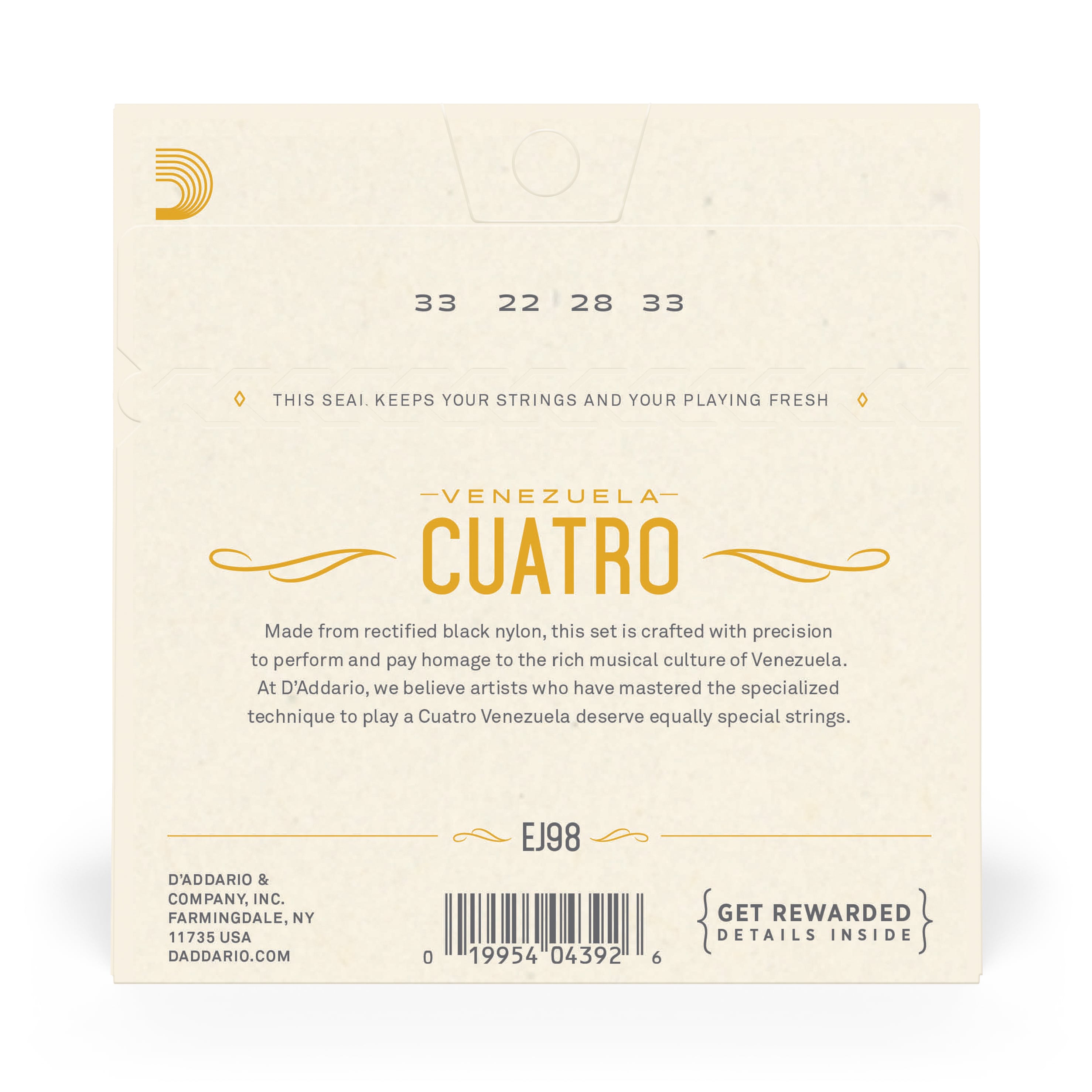 SET DE CUERDAS DADDARIO CUATRO VENEZOLANO EJ98 - 3