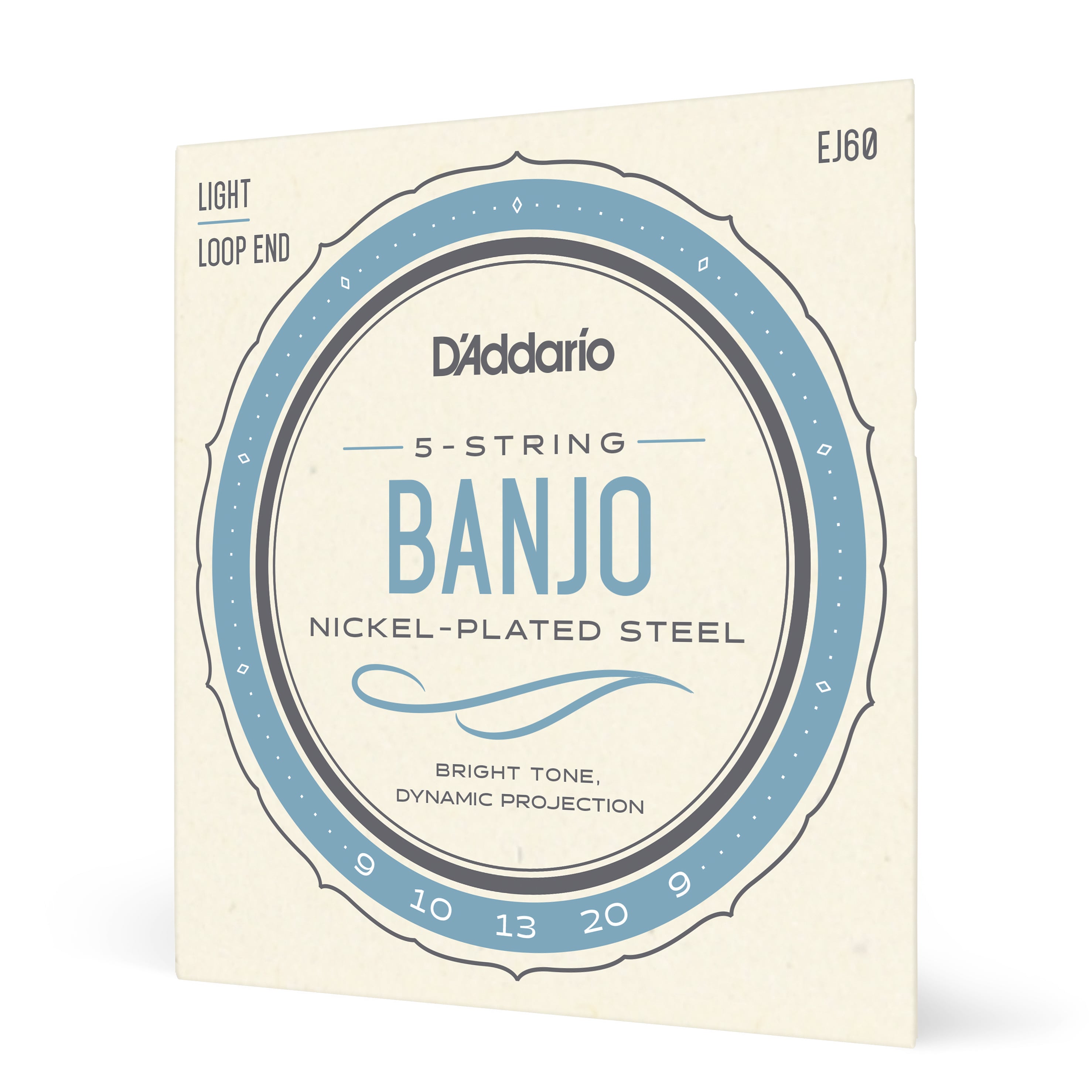 SET DE CUERDAS BANJO DADDARIO NICKEL WND 9-20 EJ60 LITE - 1