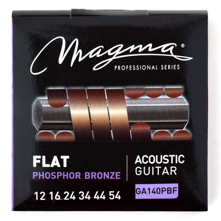 SET CUERDAS MAGMA GUITARRA ACUSTICA FLAT GA140PBF - 1