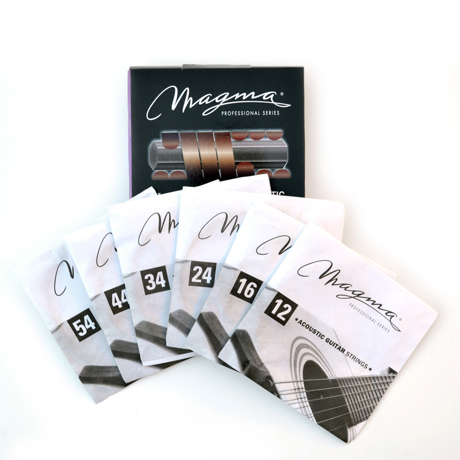 SET CUERDAS MAGMA GUITARRA ACUSTICA FLAT GA140PBF - 4