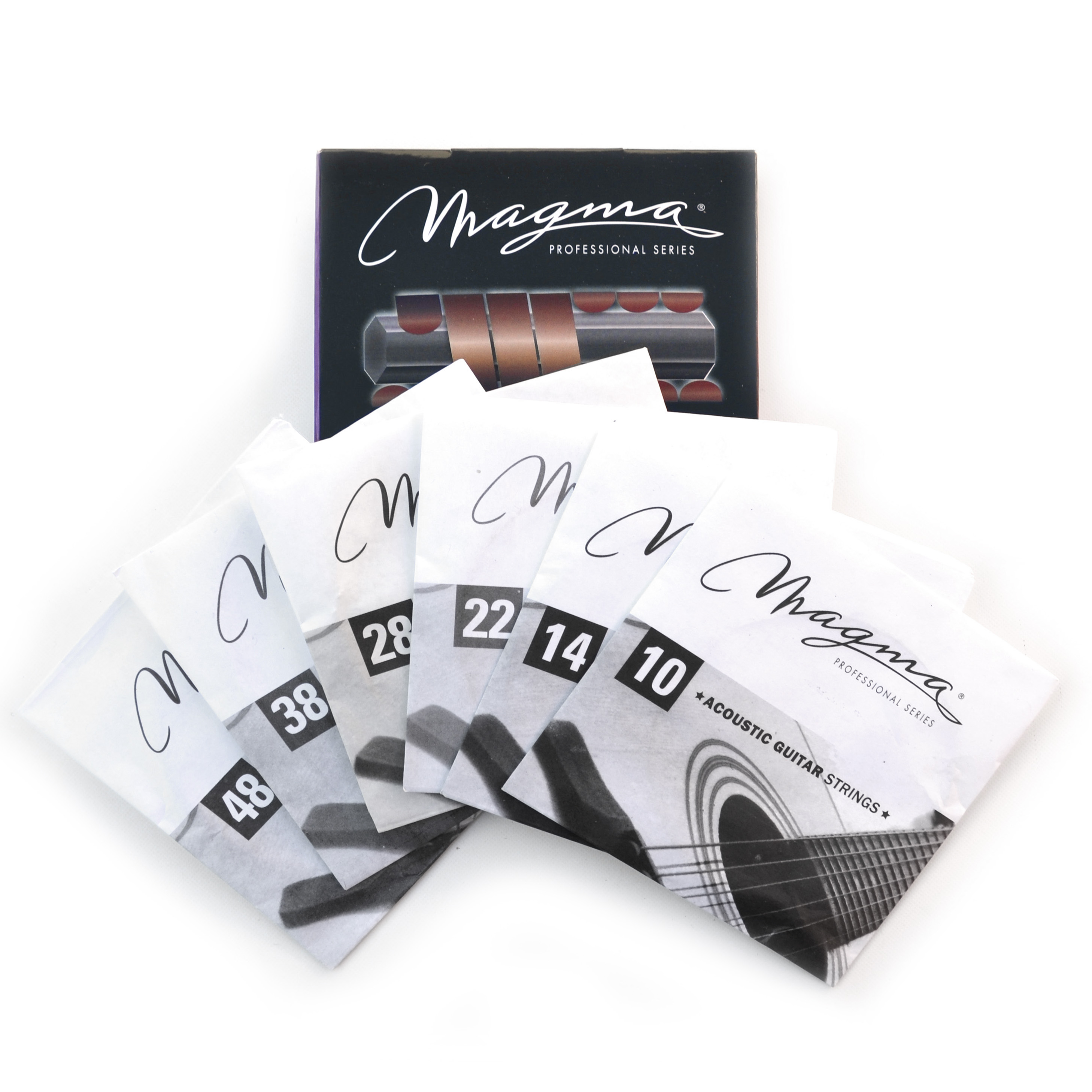 SET CUERDAS MAGMA GUITARRA ACUSTICA FLAT GA120PBF - 4