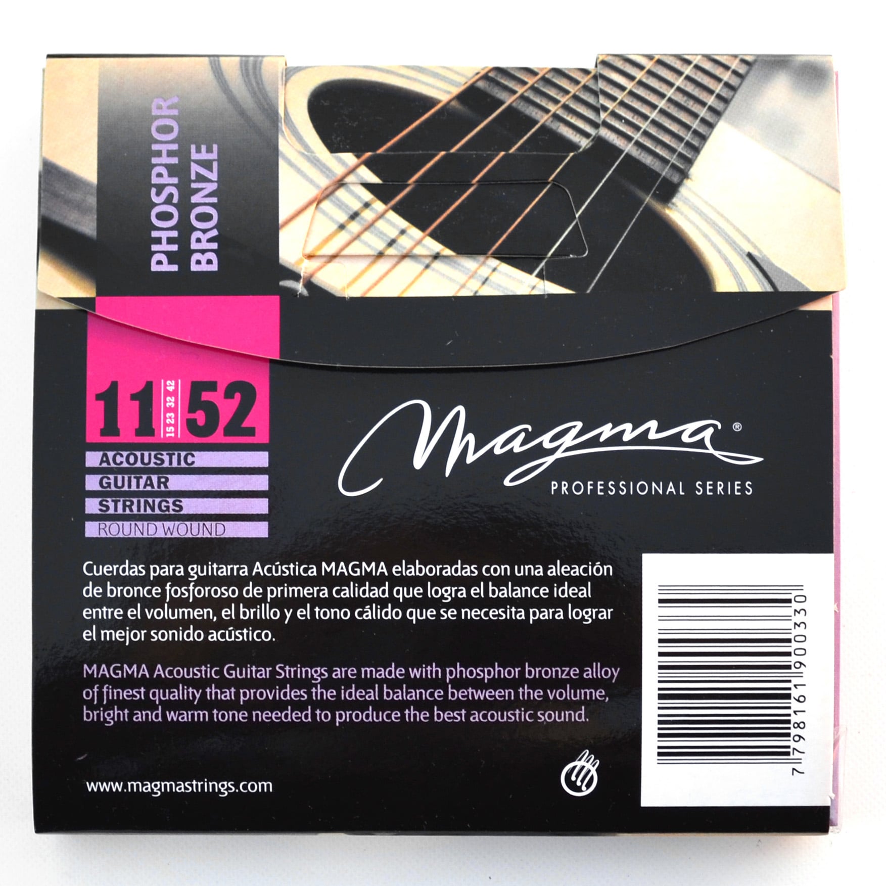 SET CUERDAS MAGMA GUITARRA ACUSTICA GA130PB - 2