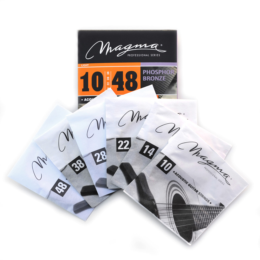 SET CUERDAS MAGMA GUITARRA ACUSTICA GA120PB - 3