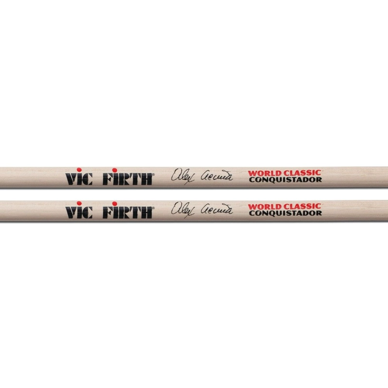 BAQUETA VIC FIRTH TIMBALES ALEX ACUÑA CLEAR CONQUISTADOR SAAC - 2