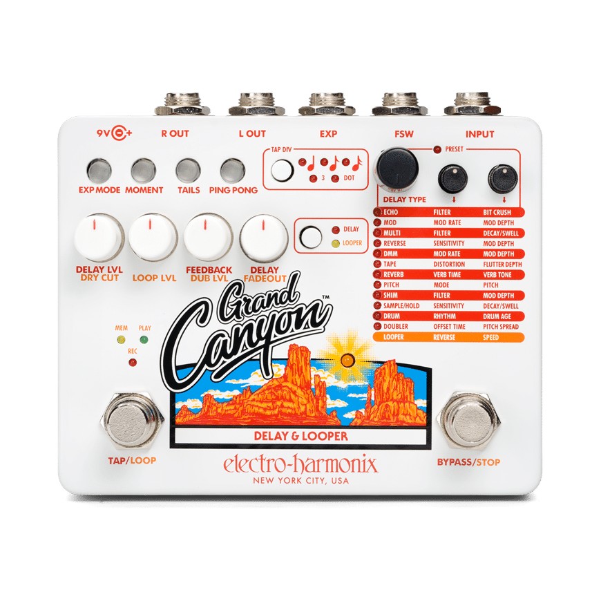 PEDAL ELECTRO HARMONIX DELAY/LOOPER GRAND CANYON - 1