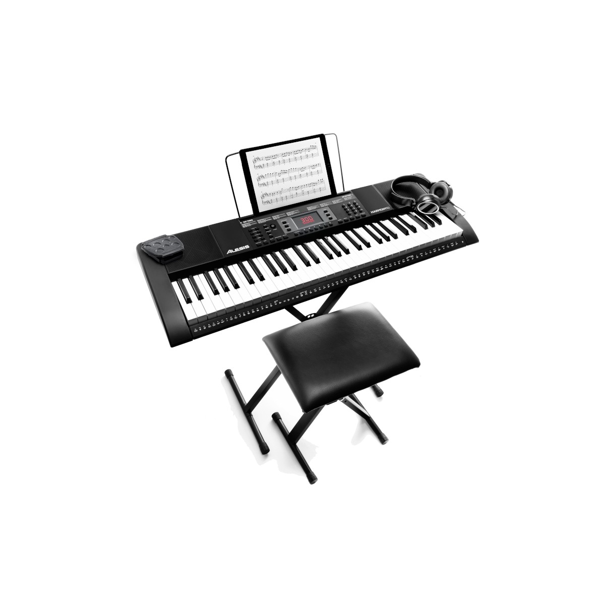 PACK ALESIS TECLADO+SILLÍN+ATRIL Y MICRÓFONO HARMONY 61 MK3 - 2