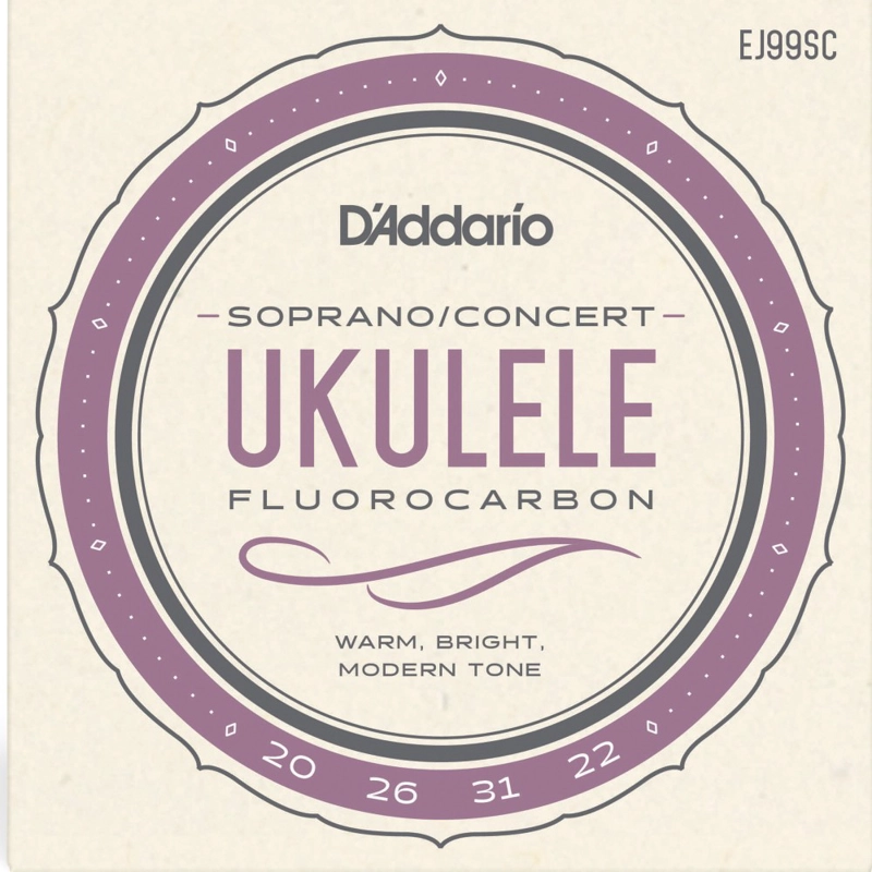 SET CUERDAS DADDARIO UKELELE SOPRANO-CONCIERTO EJ99SC - 1
