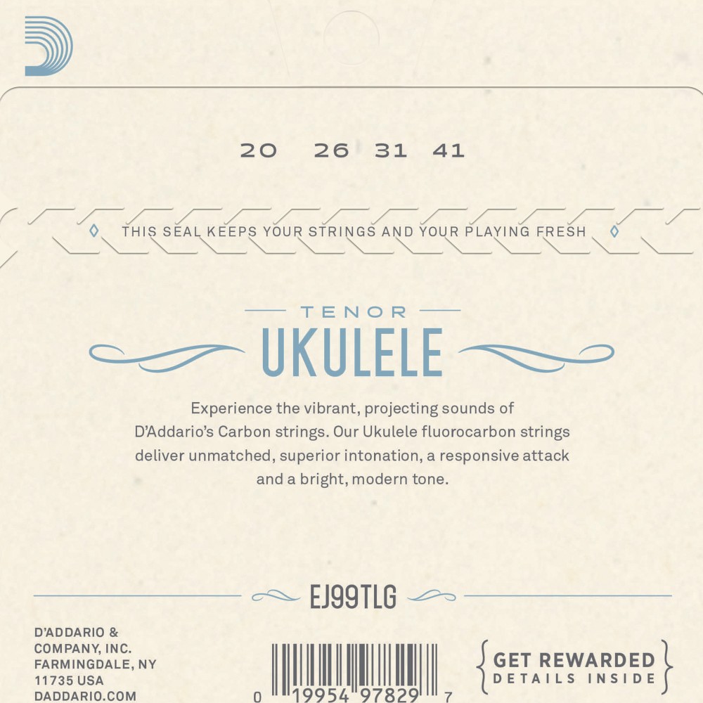 SET CUERDAS DADDARIO UKELELE TENOR LOW G EJ99TLG - 2