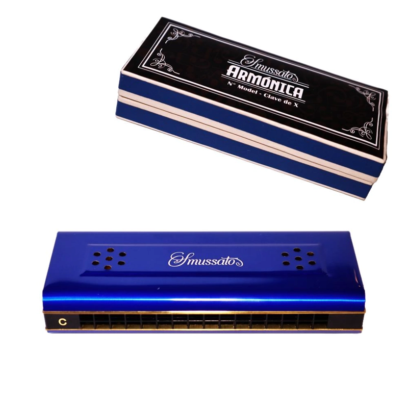 ARMONICA DOBLE 16 NOTAS SM16-2BL SMUSSATO - 3