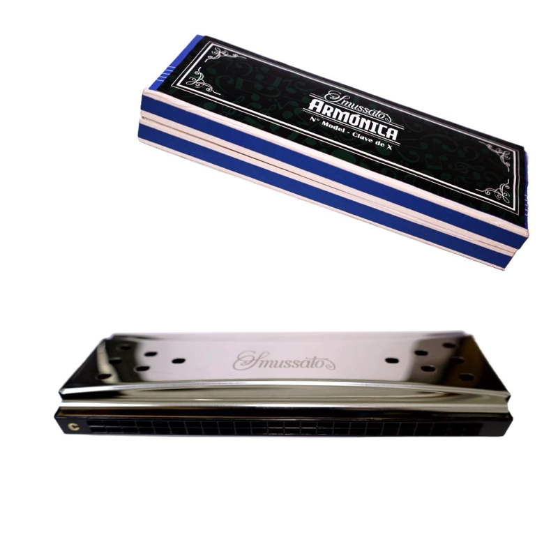 ARMONICA 24 NOTAS DOBLE TONALIDAD SM-242 SMUSSATO - 3