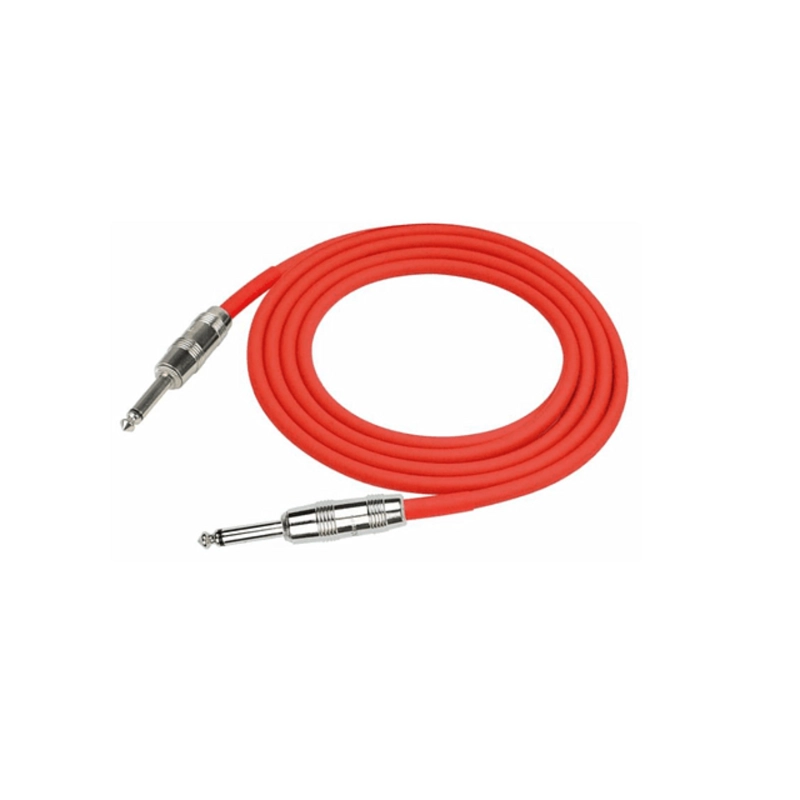CABLE PARA INSTRUMENTO ROJO PLUG KIRLIN 6 METROS IPCV-241-6 - 1