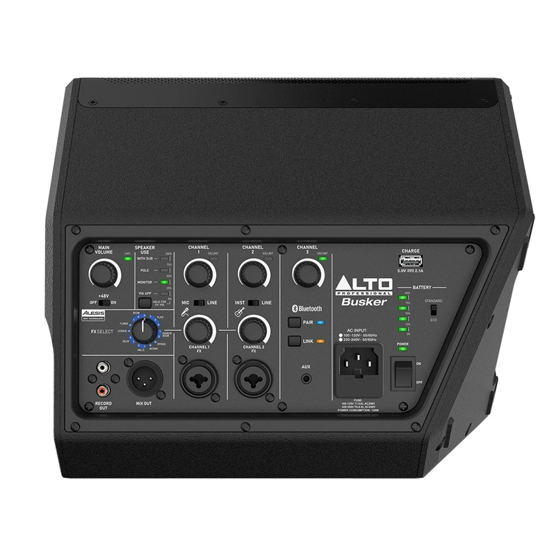 PARLANTE ALTO PORTATIL RECARGABLE 200W BUSKER PROFESIONAL - 4
