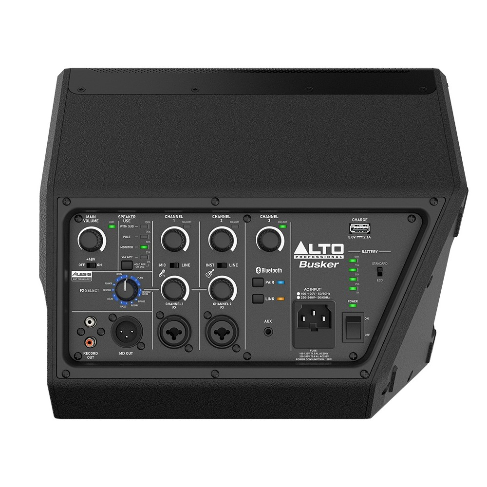 PARLANTE ALTO PORTATIL RECARGABLE 200W BUSKER PROFESIONAL - 4