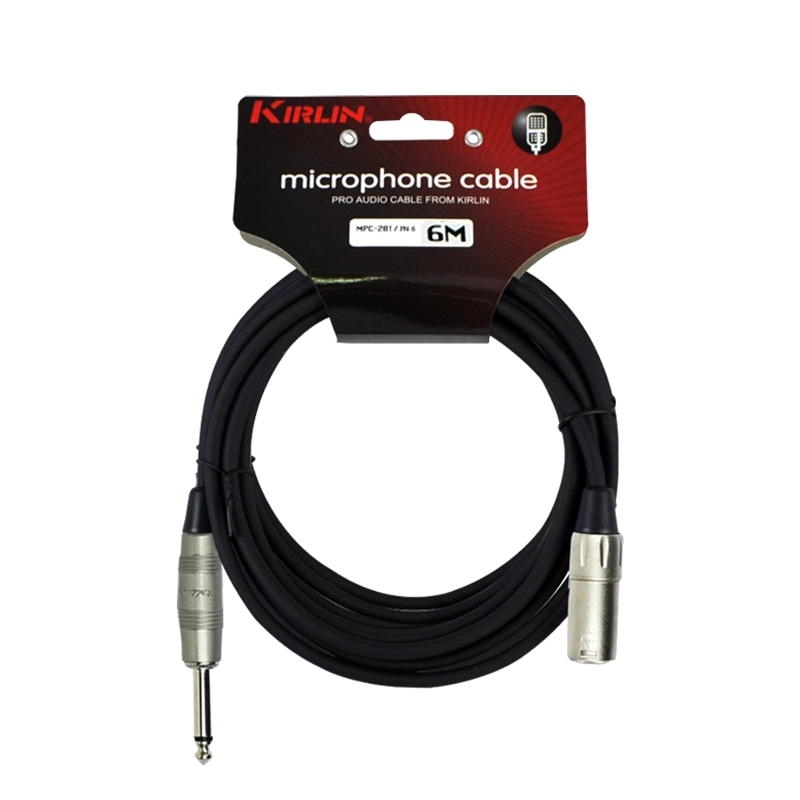 CABLE MICROFONO KIRLIN XLR (M)- PLUG 6M MPC-281PN-6 - 1