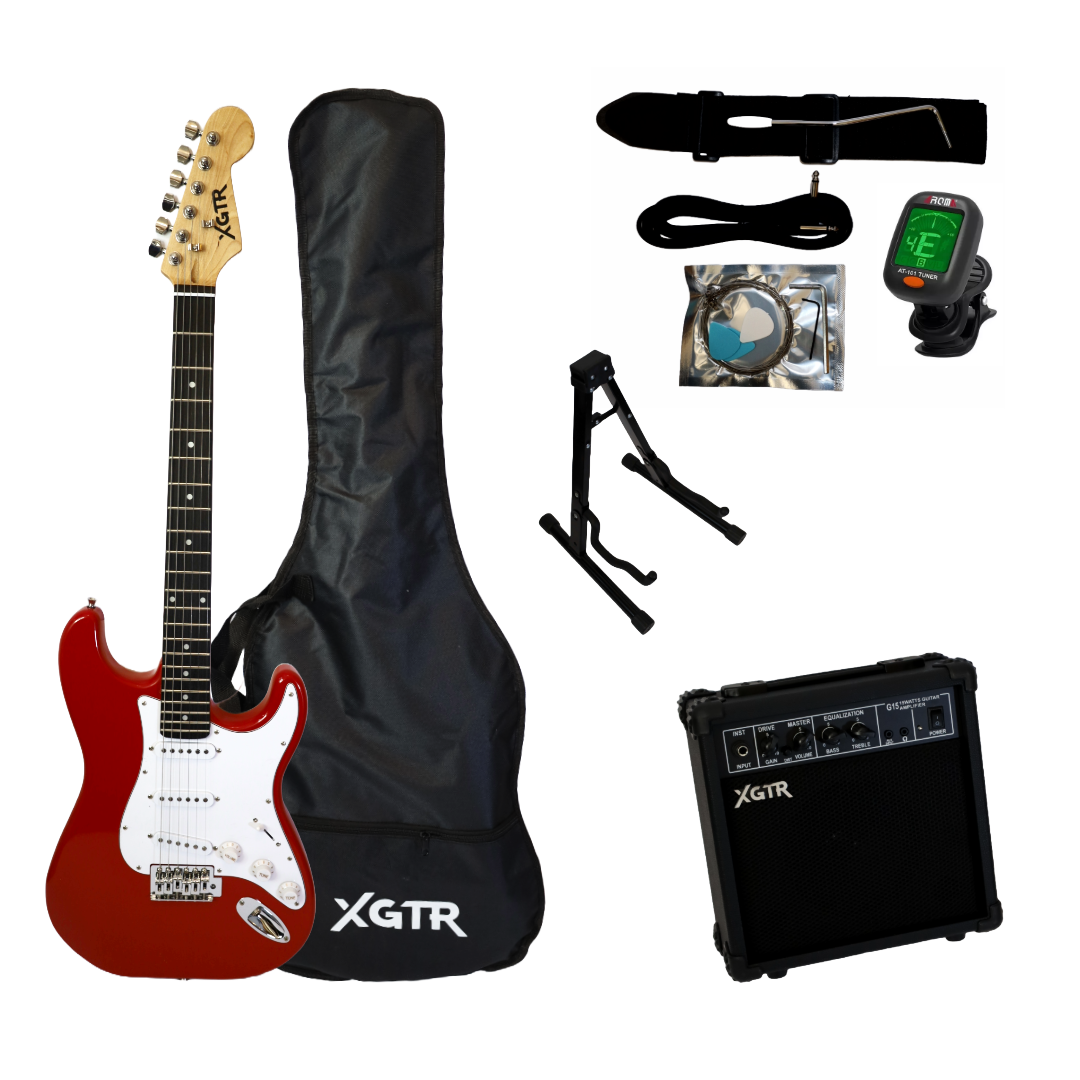 PACK GUITARRA ELÉCTRICA XGTR RED ST111 RD AMP 15W - 1